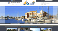 Desktop Screenshot of location-agde-capimmobilier.com